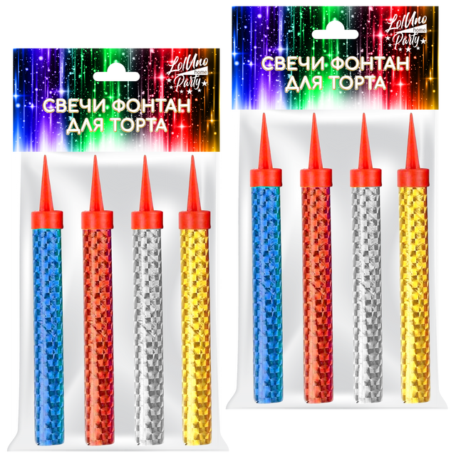 фото Свечи для торта loluno фонтан пончик 8 шт. loluno home