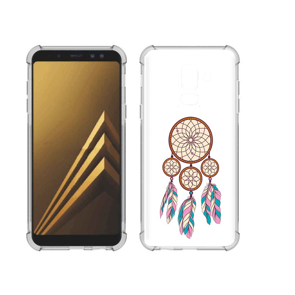 

Чехол MyPads Tocco для Samsung Galaxy A6+ (2018) ловец снов бежевый (PT111520.594.442), Прозрачный, Tocco