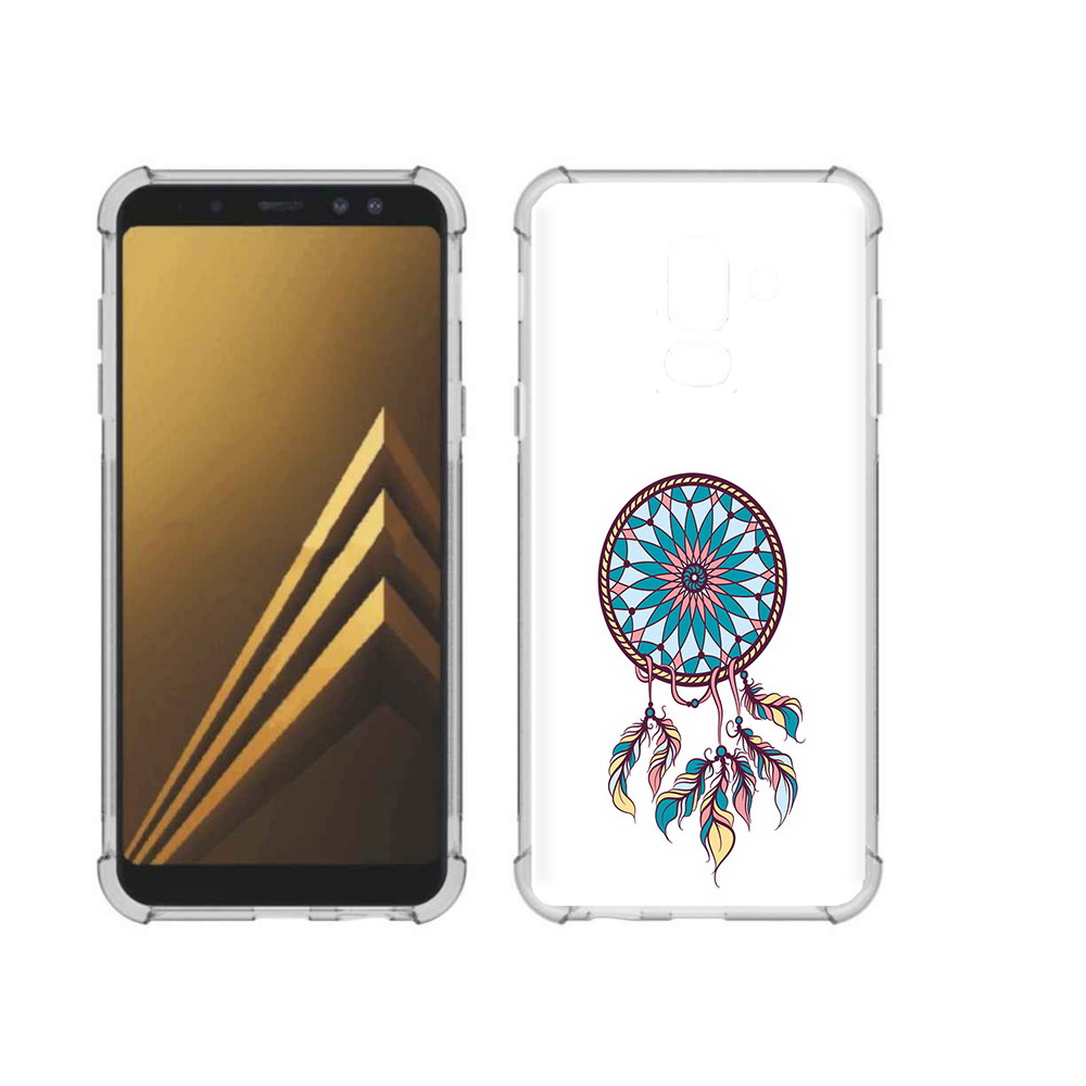 

Чехол MyPads Tocco для Samsung Galaxy A6+ (2018) ловец снов синий (PT111520.594.443), Прозрачный, Tocco