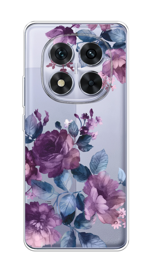 

Чехол на Xiaomi Redmi Note 14 Pro 5G "Purple Blossoms", Синий;фиолетовый, 323950-1