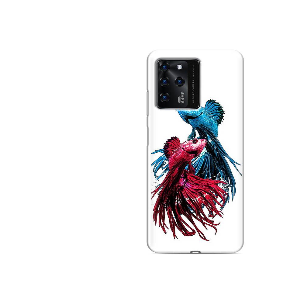 

Чехол MyPads Tocco для ZTE V30 рыбы петушки (PT226947.476.592), Прозрачный, Tocco