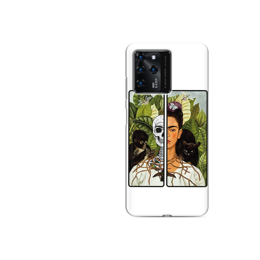 

Чехол MyPads Tocco для ZTE V30 сдвоенная картинка девушка скелет (PT226947.476.595), Прозрачный, Tocco