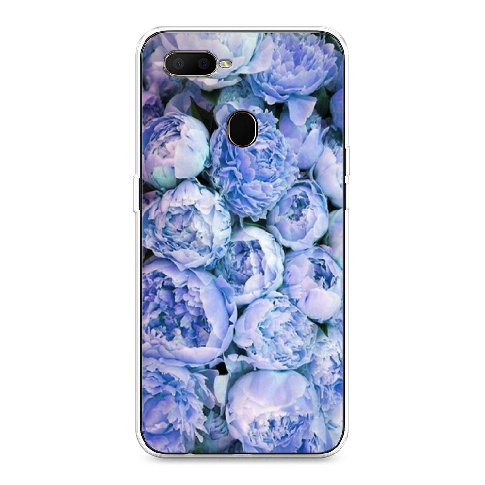 

Чехол Awog на Oppo A5s "Пионы голубые", Разноцветный, 252350-8