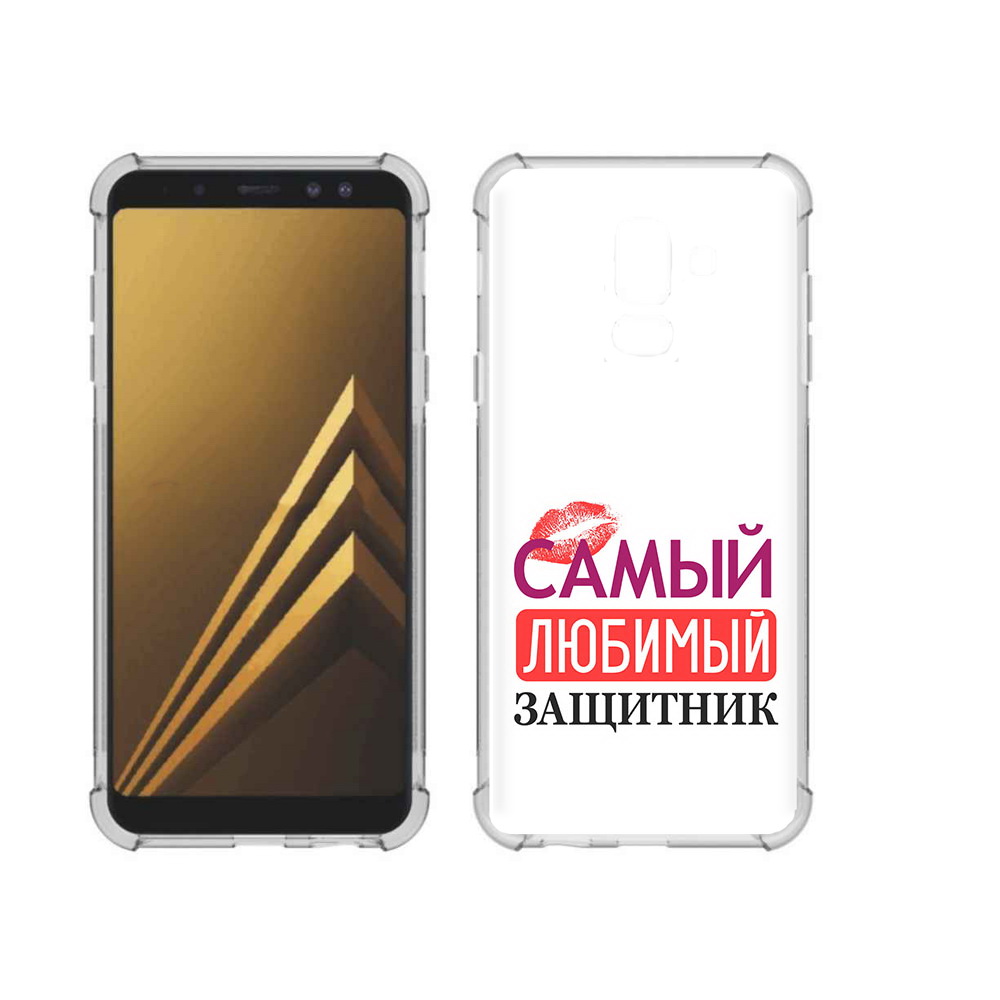 

Чехол MyPads Tocco для Samsung Galaxy A6+ (2018) любимый защитник (PT111520.594.451), Прозрачный, Tocco