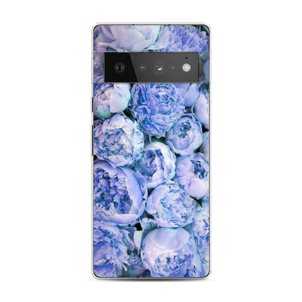 

Чехол Awog на Google Pixel 6 Pro "Пионы голубые", Разноцветный, 270950-8