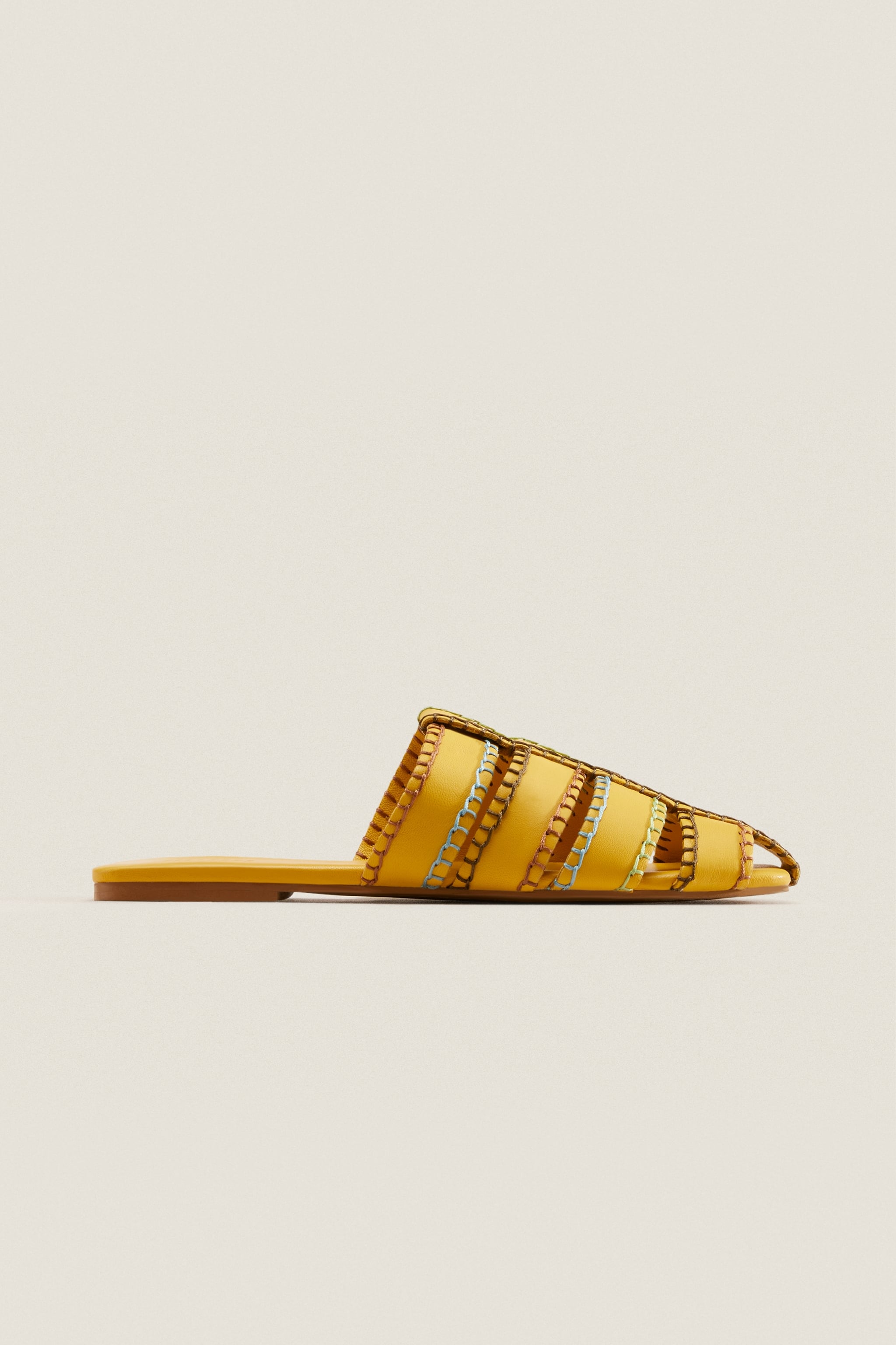 Мюли женские ZARAHOME 231891550 желтые 35 EU (доставка из-за рубежа)