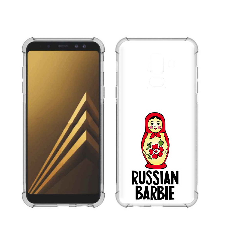 

Чехол MyPads Tocco для Samsung Galaxy A6+ (2018) матрешка (PT111520.594.459), Прозрачный, Tocco