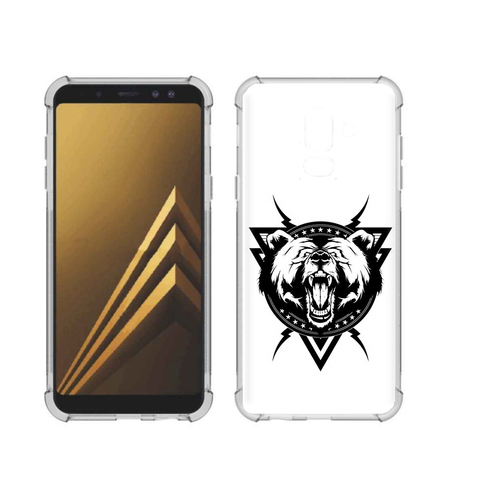 

Чехол MyPads Tocco для Samsung Galaxy A6+ (2018) медведь в треугольнике (PT111520.594.464), Прозрачный, Tocco