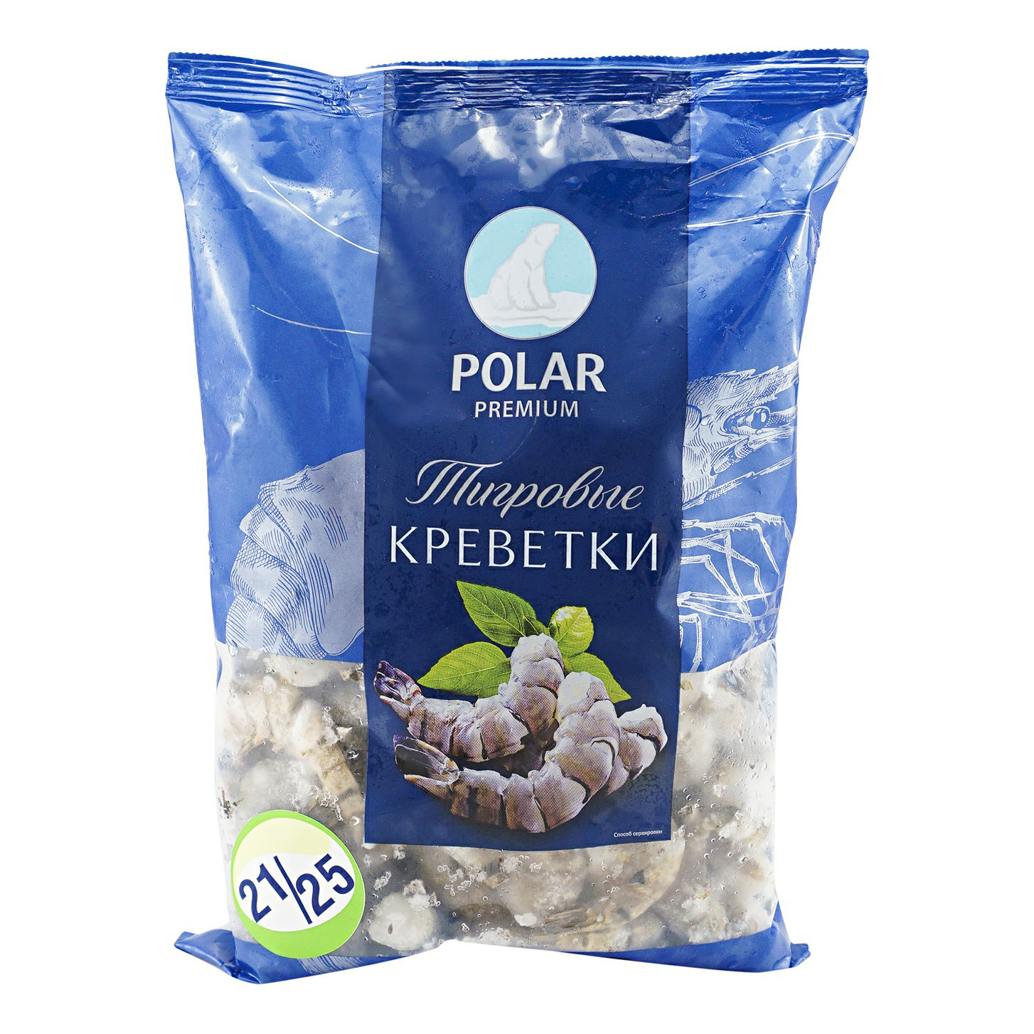 

Креветки Polar, замороженные, без заправки, BIO, 1000 гр