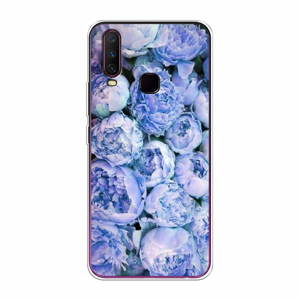 

Чехол Awog на Vivo Y17 "Пионы голубые", Разноцветный, 261750-8