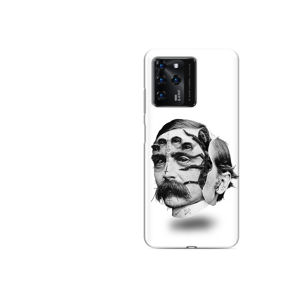 

Чехол MyPads Tocco для ZTE V30 страшное лицо мужчины (PT226947.476.629), Прозрачный, Tocco
