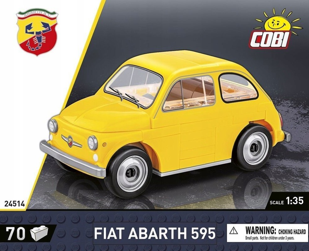 

Конструктор пластиковый Cobi Fiat Abarth 595 24514 70 деталей