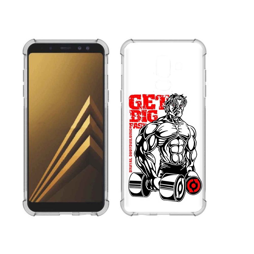 

Чехол MyPads Tocco для Samsung Galaxy A6+ (2018) накаченное тело (PT111520.594.495), Прозрачный, Tocco