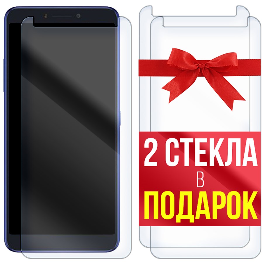 

Комплект из 3-x защитных гибридных стекол для Alcatel 3V (2018) / 5099D