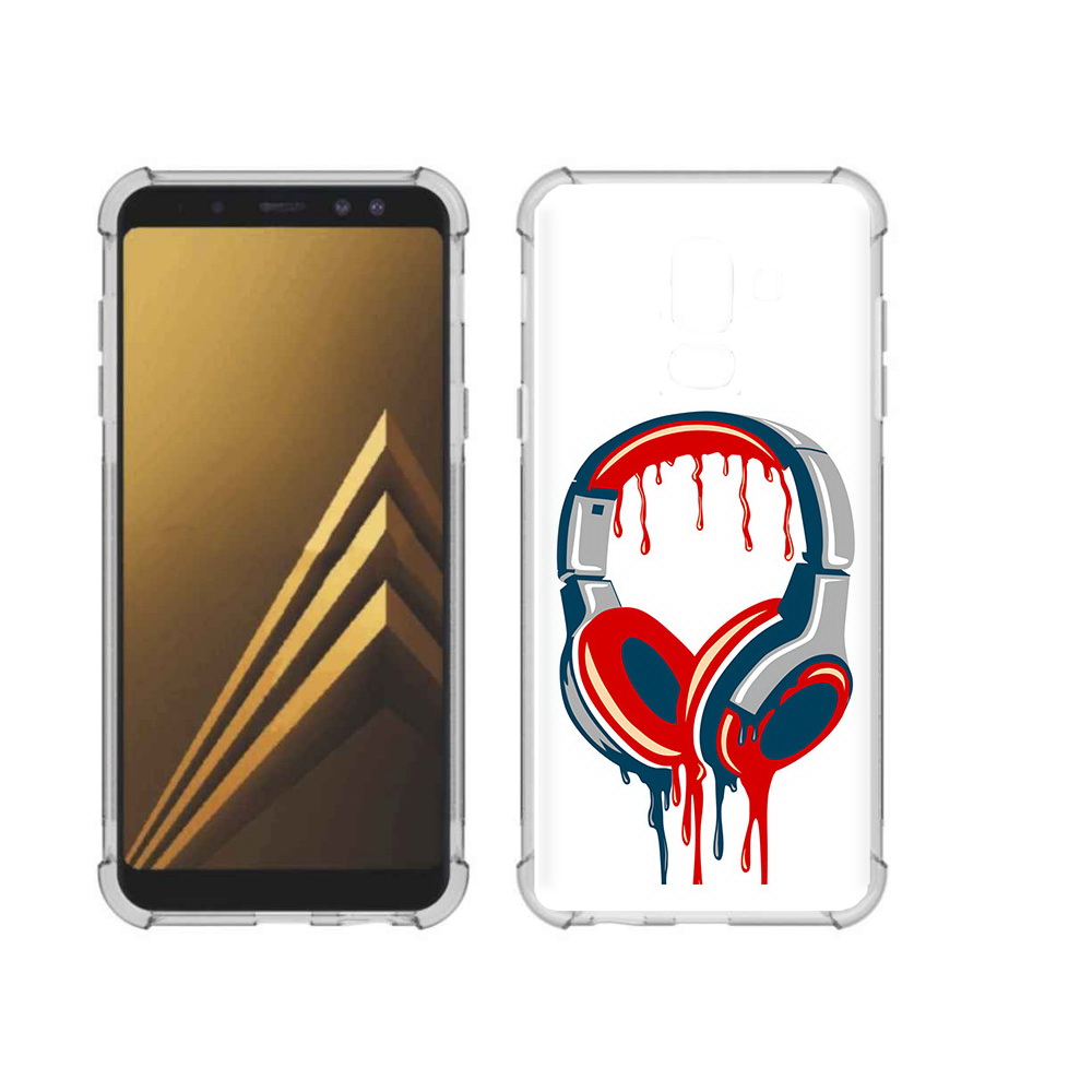 

Чехол MyPads Tocco для Samsung Galaxy A6+ (2018) не делай громко (PT111520.594.517), Прозрачный, Tocco