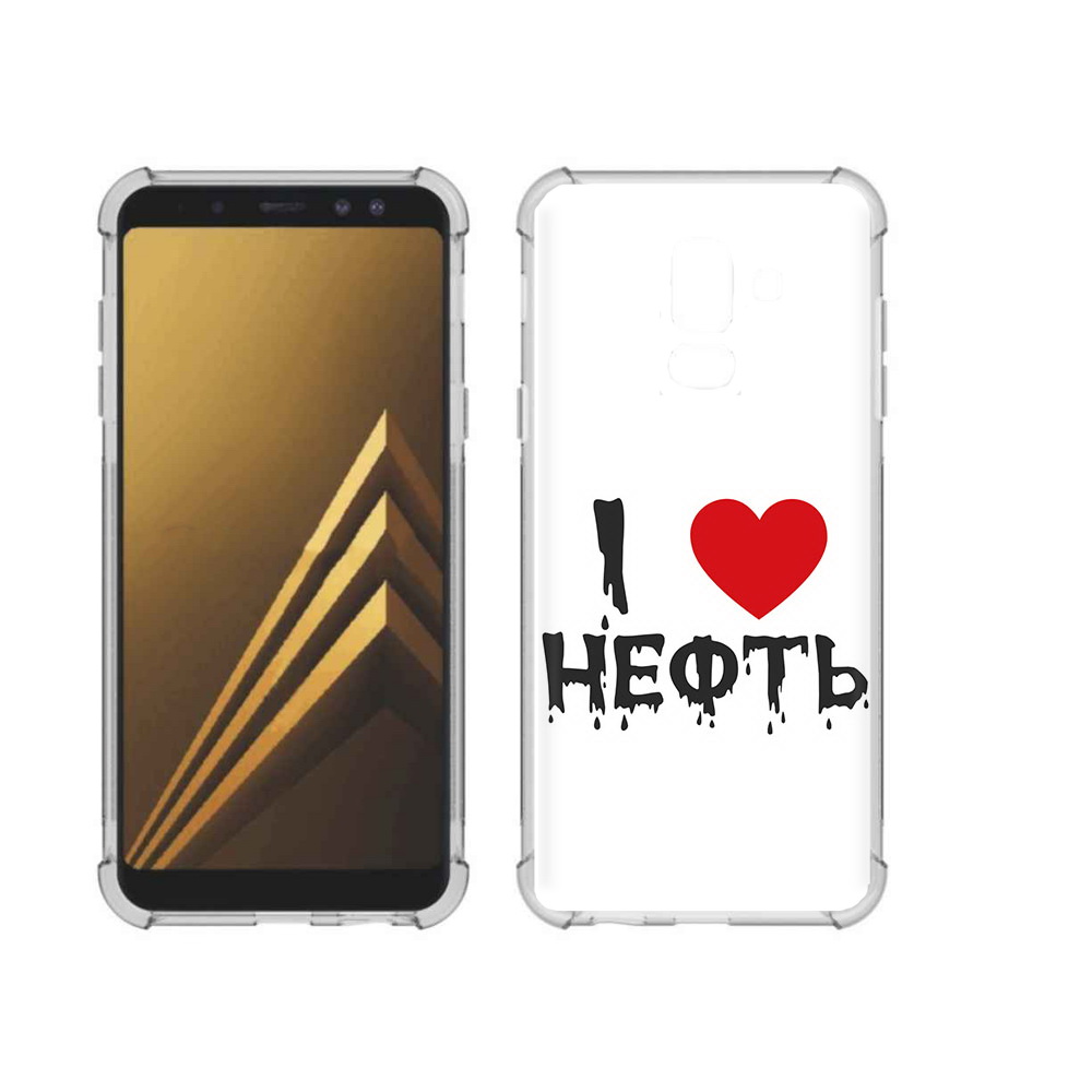 

Чехол MyPads Tocco для Samsung Galaxy A6+ (2018) нефть (PT111520.594.522), Прозрачный, Tocco