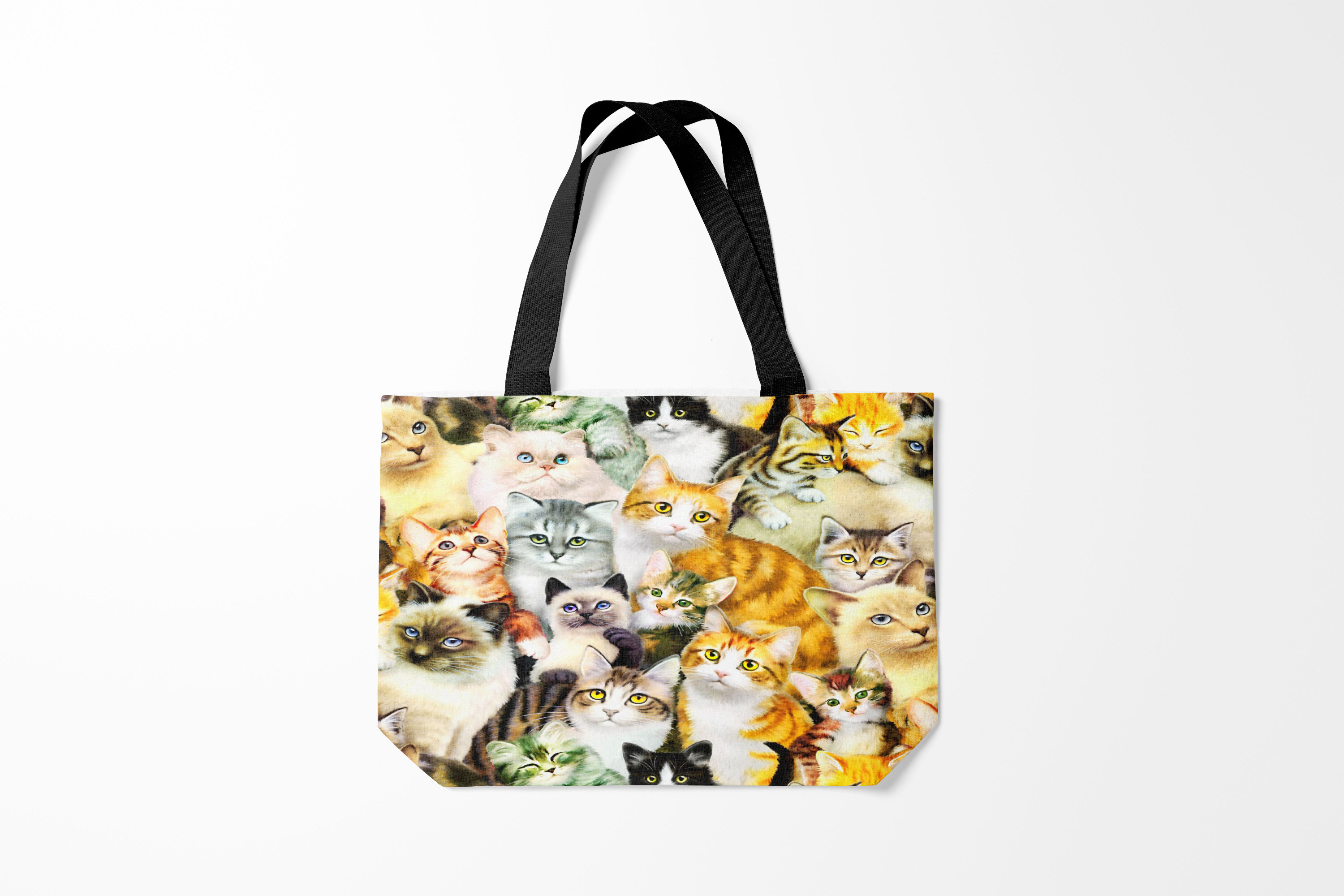 

Сумка шoппер унисекс Burnettie Коты и кошки, разноцветный, Коты и кошки