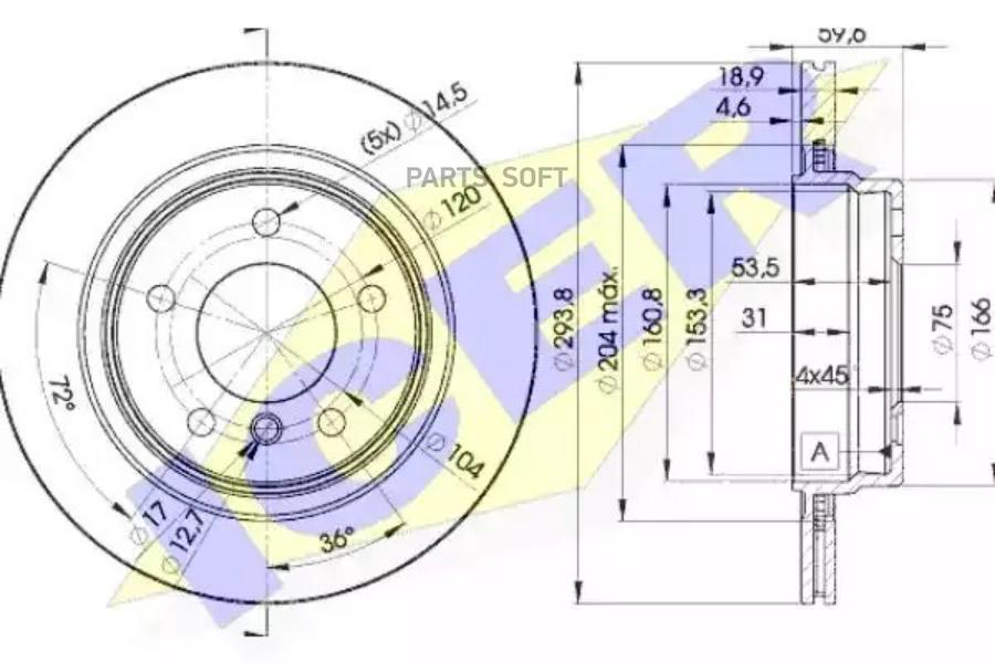 

Диск Тормозной Задний Bmw 3(E46) Icer 78bd5563-2 Icer арт. 78BD5563-2