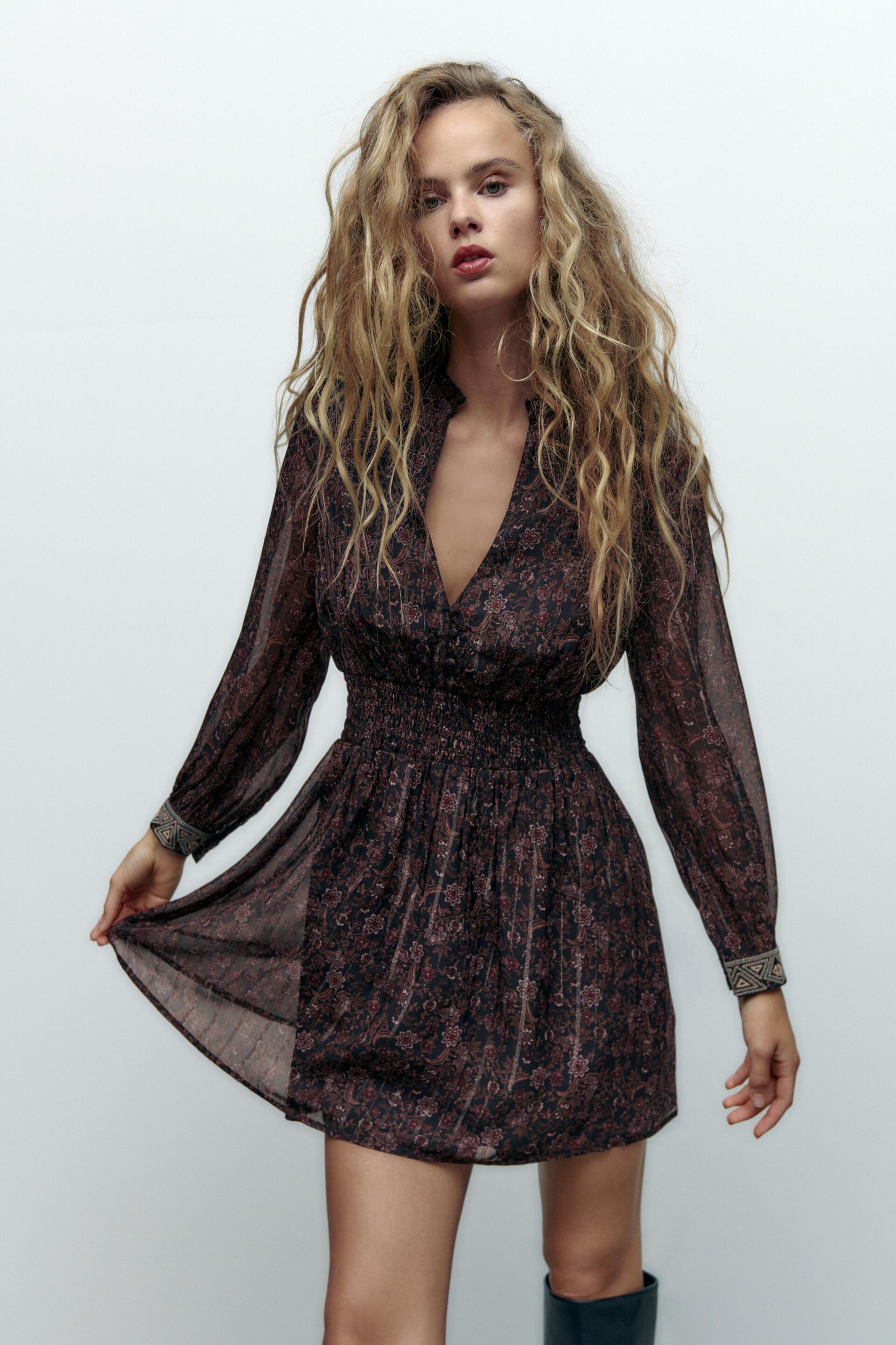

Платье женское ZARA 01821227 разноцветное 2XL (доставка из-за рубежа), 01821227