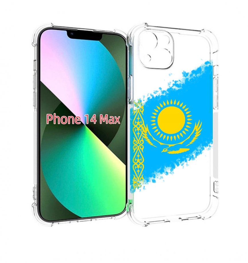 

Чехол MyPads флаг Казахстана для iPhone 14 Plus (6.7), Прозрачный, Tocco