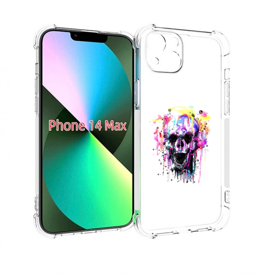 

Чехол MyPads граффити череп для iPhone 14 Plus (6.7), Прозрачный, Tocco