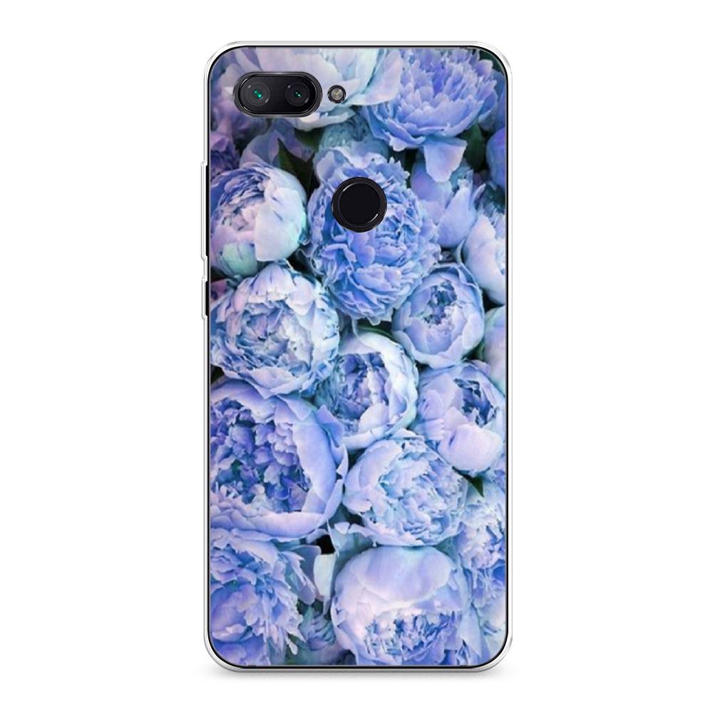 

Чехол Awog на Xiaomi Mi 8 Lite (Youth Edition) "Пионы голубые", Разноцветный, 34550-8