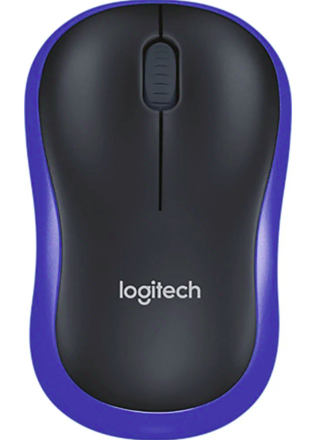 

Беспроводная мышь Logitech M186 синий, черный (910-004132), M186