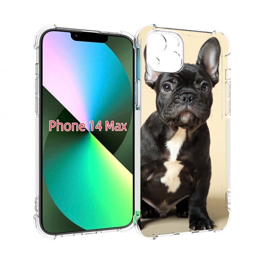 

Чехол MyPads французскии бульдог для iPhone 14 Plus (6.7), Прозрачный, Tocco