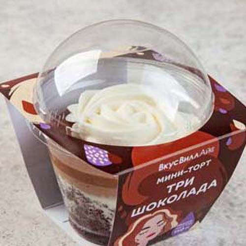 

Мини-торт ВкусВиллАйс Три шоколада 150 г