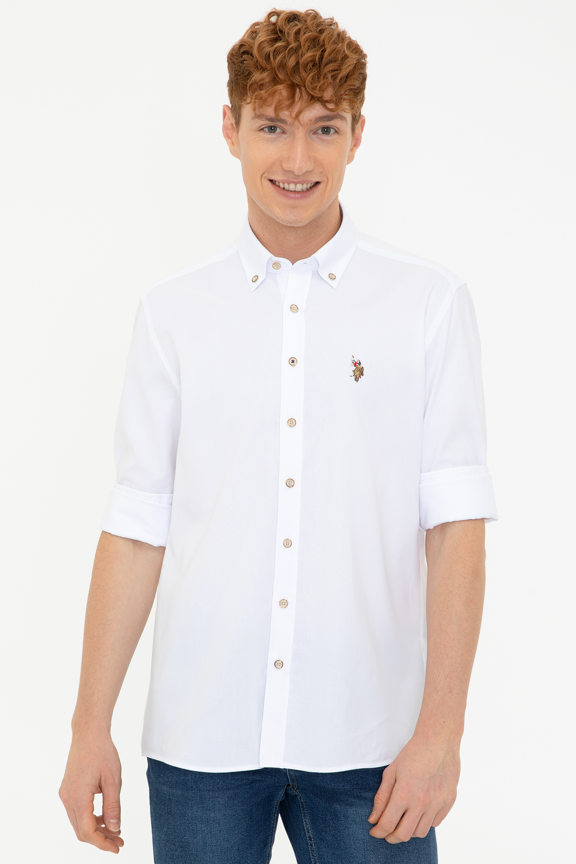 фото Рубашка мужская u.s. polo assn. g081sz0040cedcolorreg021k белая s
