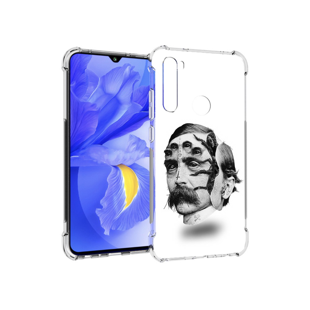 

Чехол MyPads Tocco для Xiaomi Redmi Note 8T страшное лицо мужчины (PT140720.278.629), Прозрачный, Tocco