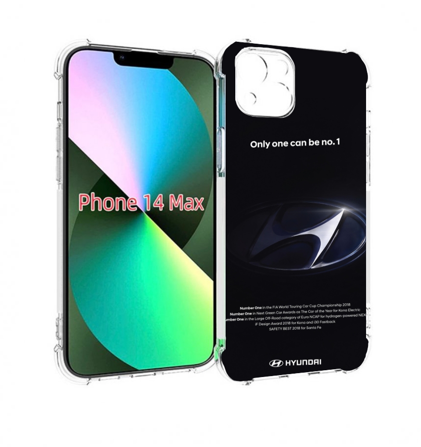 

Чехол MyPads hyundai 3 для iPhone 14 Plus (6.7), Прозрачный, Tocco