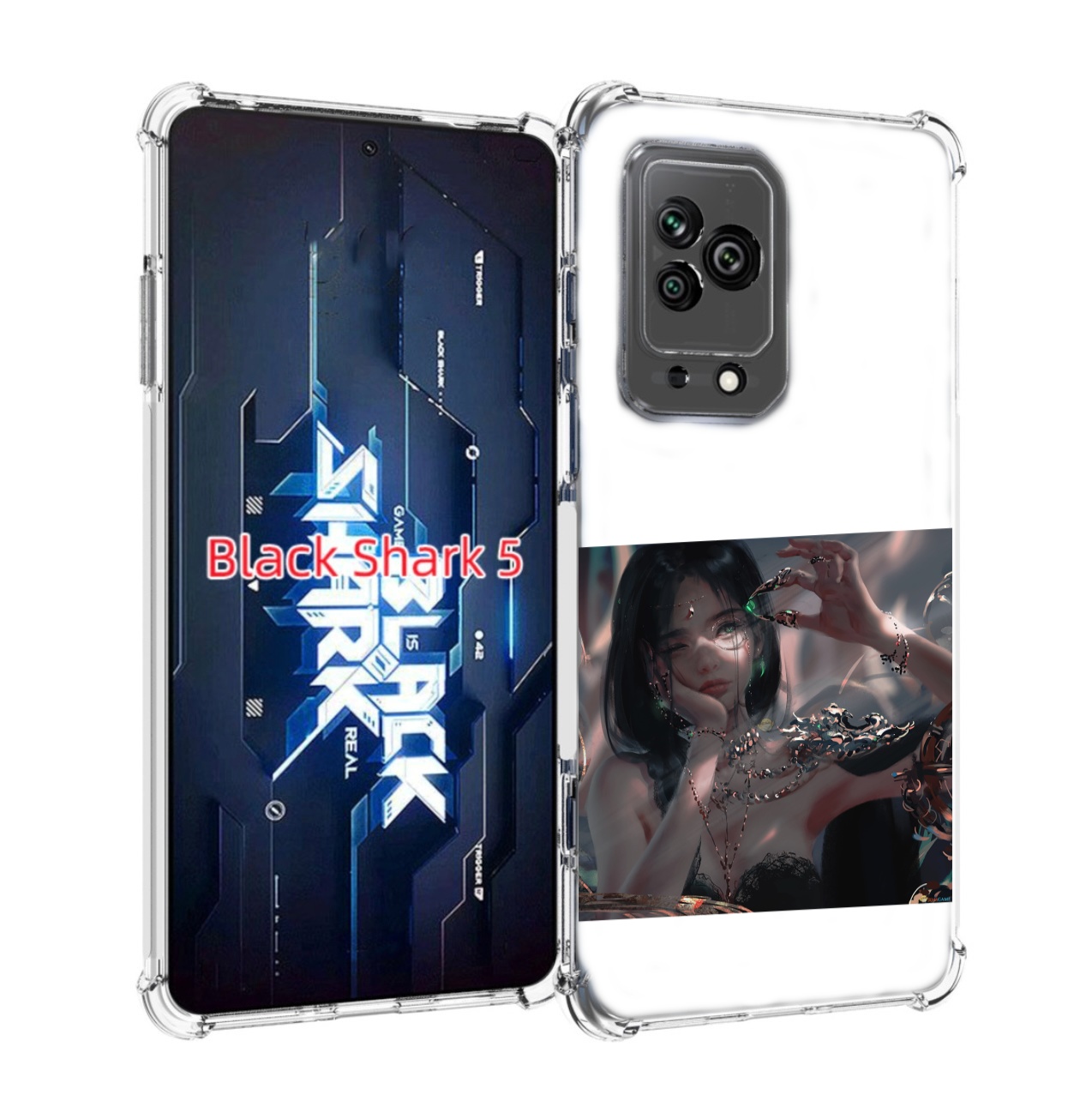

Чехол MyPads девушка-с-алмазом для Xiaomi Black Shark 5, Прозрачный, Tocco