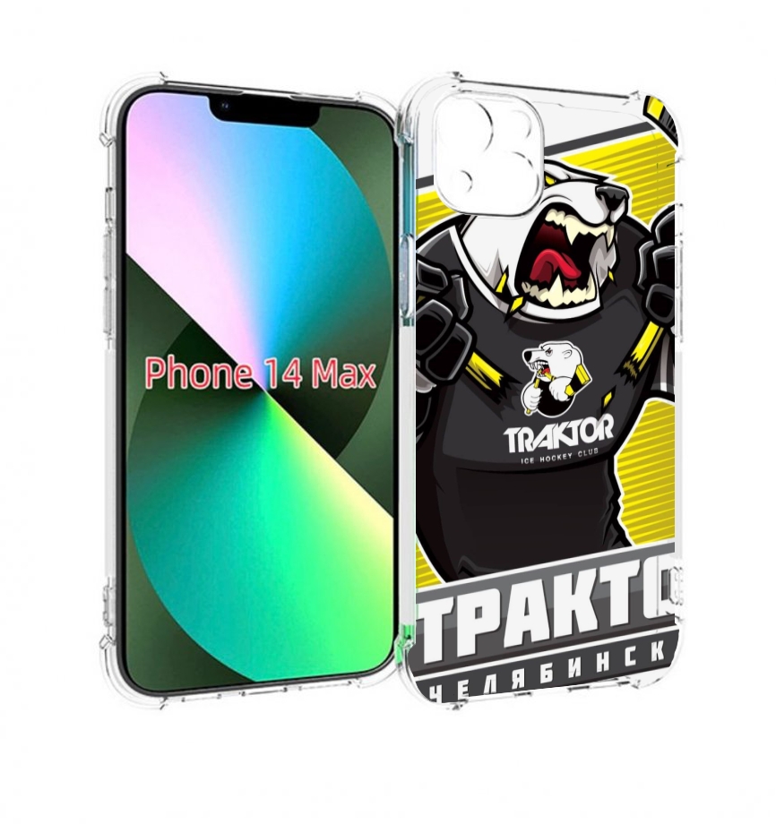 

Чехол MyPads хк трактор челябинск для iPhone 14 Plus (6.7), Прозрачный, Tocco