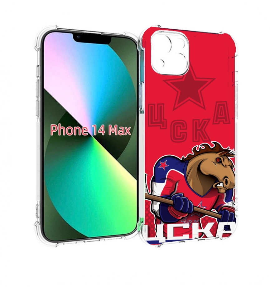 

Чехол MyPads хк цска мужской для iPhone 14 Plus (6.7), Прозрачный, Tocco