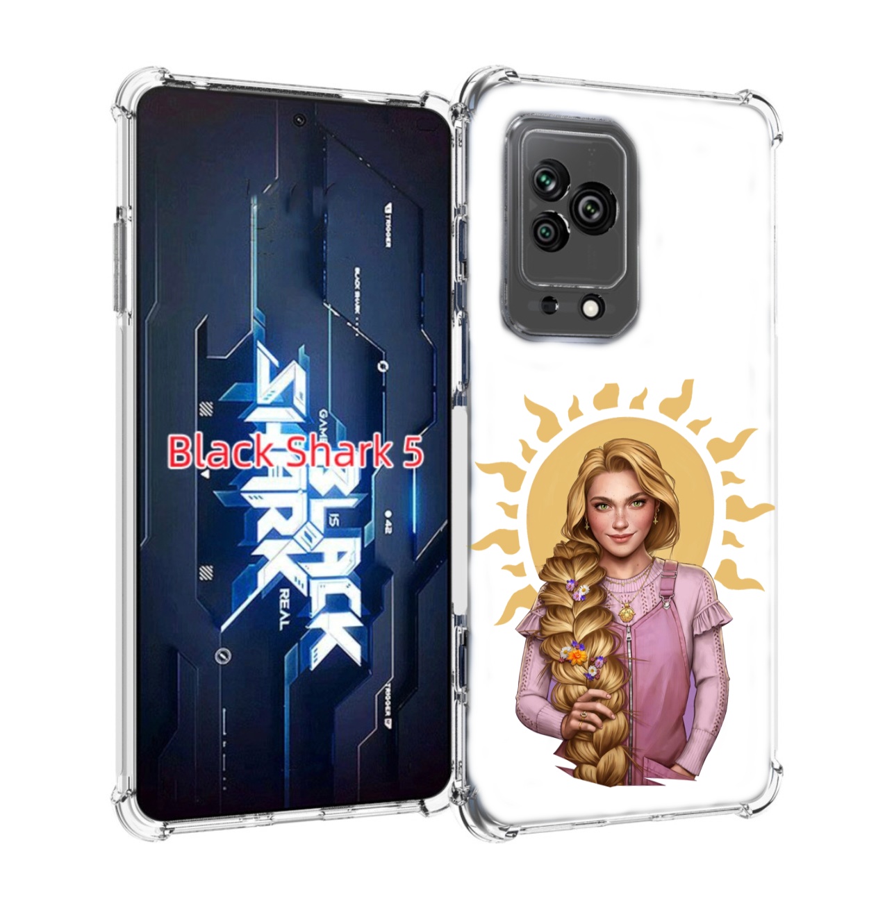 

Чехол MyPads девушка-с-большой-косой для Xiaomi Black Shark 5, Прозрачный, Tocco