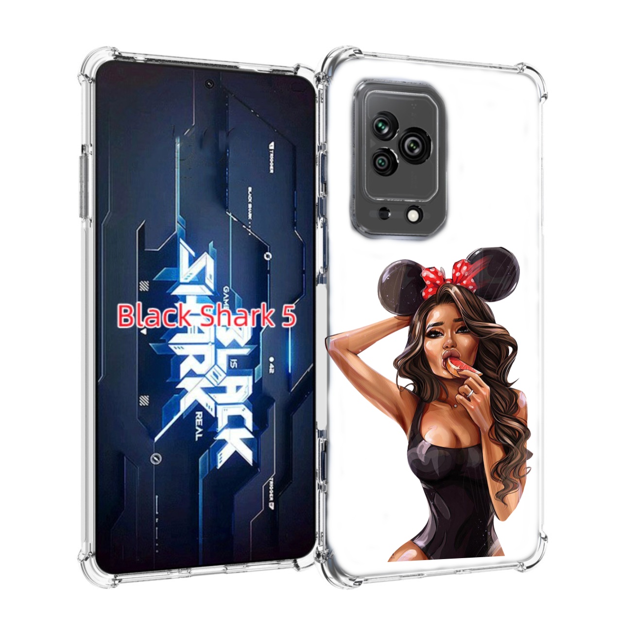 

Чехол MyPads девушка-с-грейпфрутом женский для Xiaomi Black Shark 5, Прозрачный, Tocco