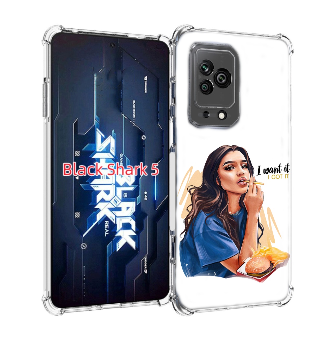 

Чехол MyPads девушка-с-едой-и-сигаретой женский для Xiaomi Black Shark 5, Прозрачный, Tocco
