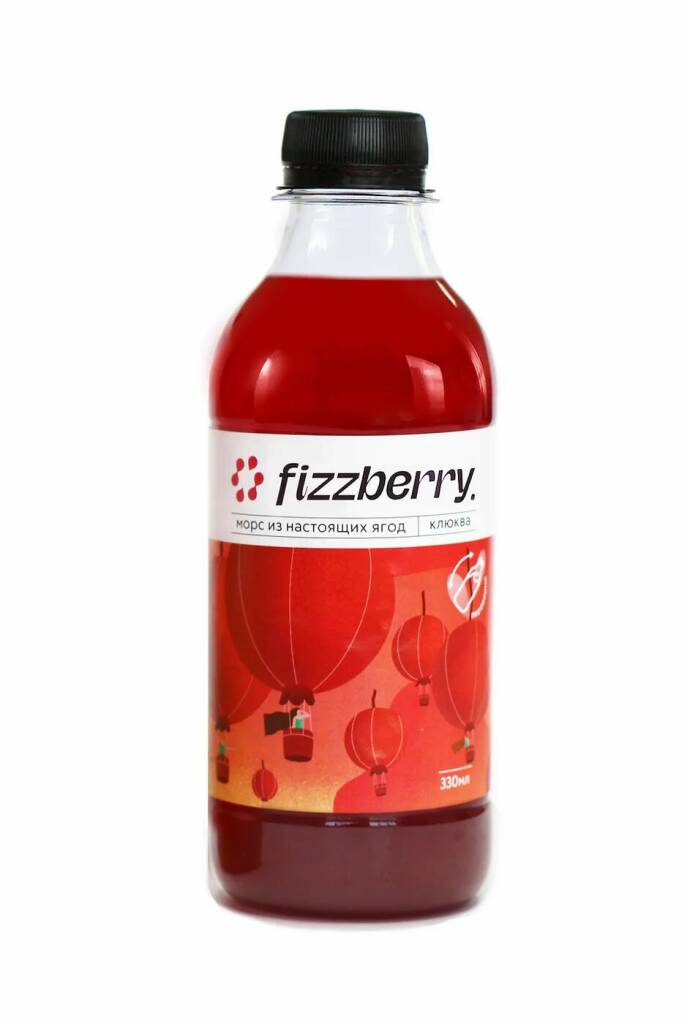 Морс Fizzberry клюквенный 0,33 л