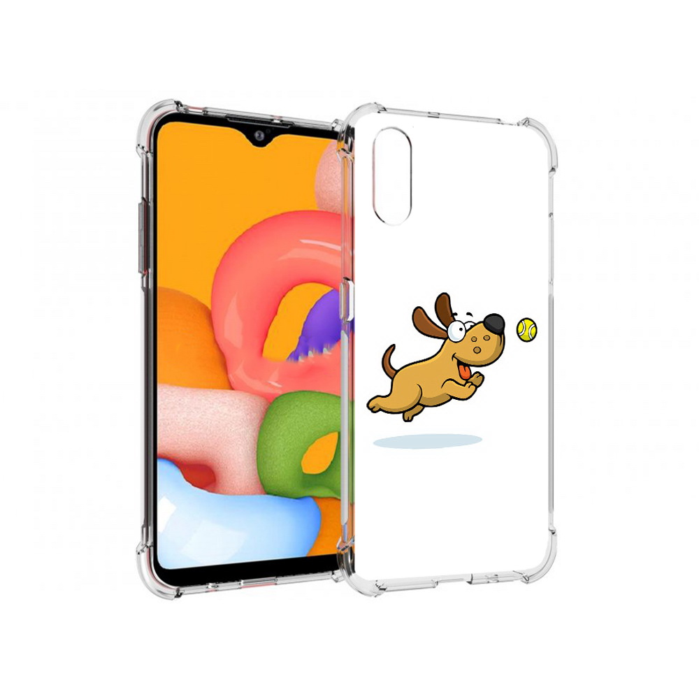 

Чехол MyPads Tocco для Samsung Galaxy A01 пёсик (PT144711.509.563), Прозрачный, Tocco