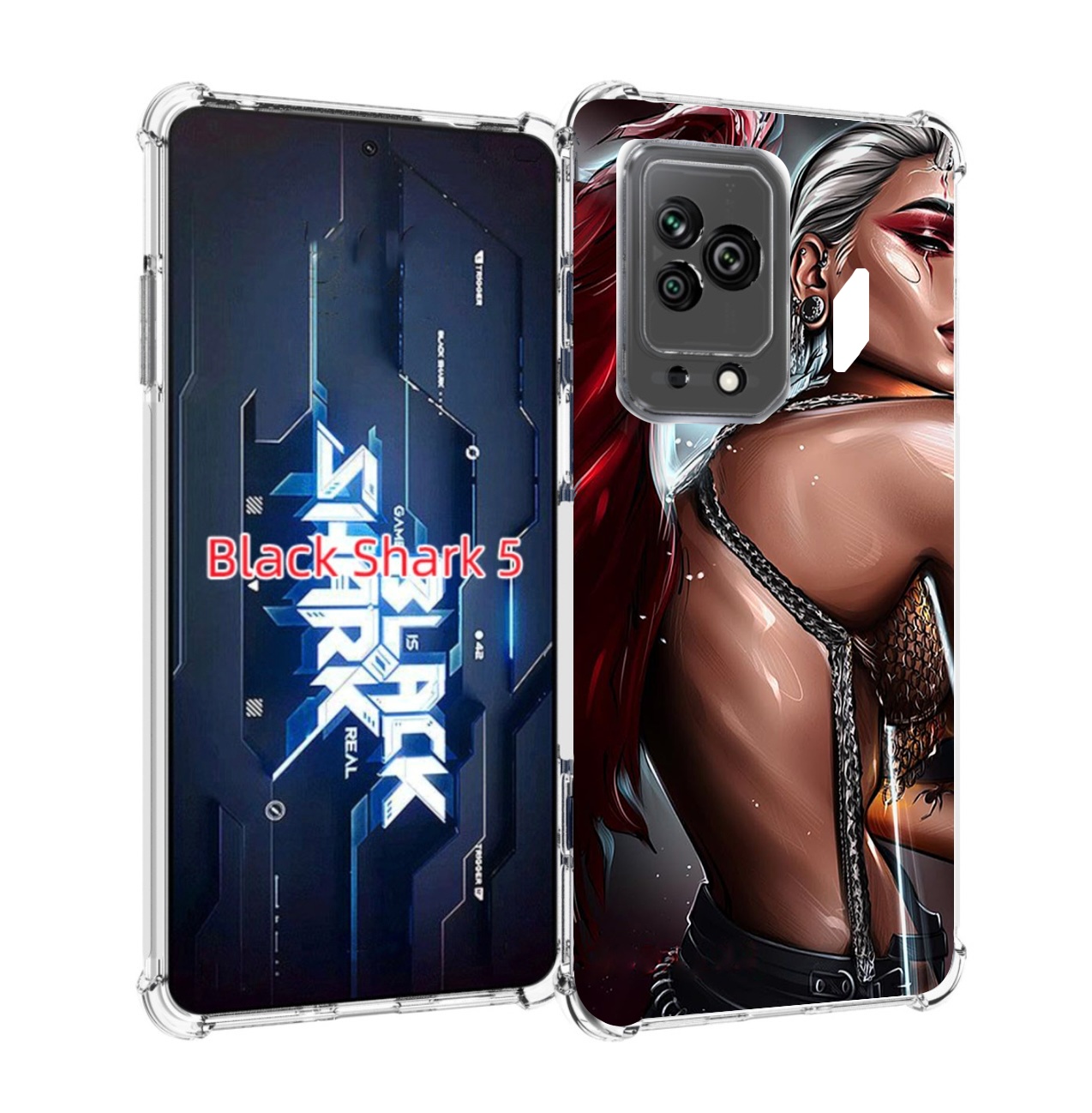 

Чехол MyPads девушка-с-крыльями женский для Xiaomi Black Shark 5, Прозрачный, Tocco