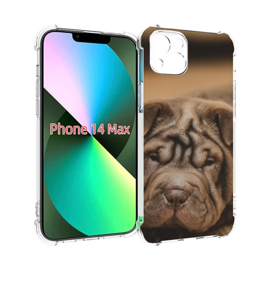 

Чехол MyPads шарпеи для iPhone 14 Plus (6.7), Прозрачный, Tocco