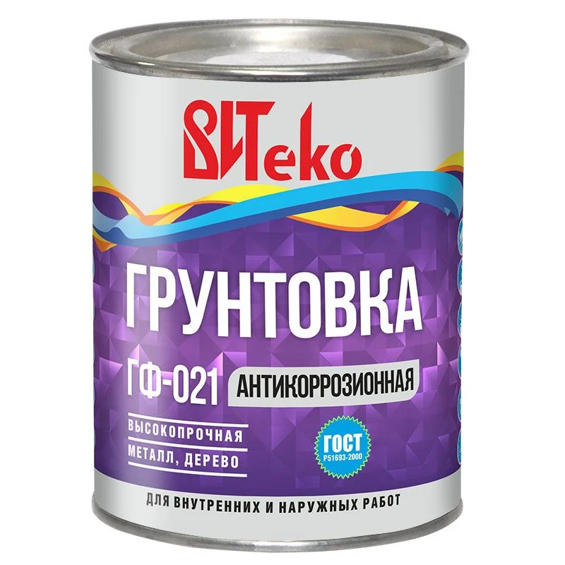 

Грунтовка ГФ-021 светло-серая 0,8кг ВИТЕКО ГОСТ 51693-2000