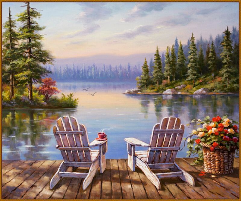 

Милато Алмазная вышивка На отдыхе Diy-F-285, 30x40 см