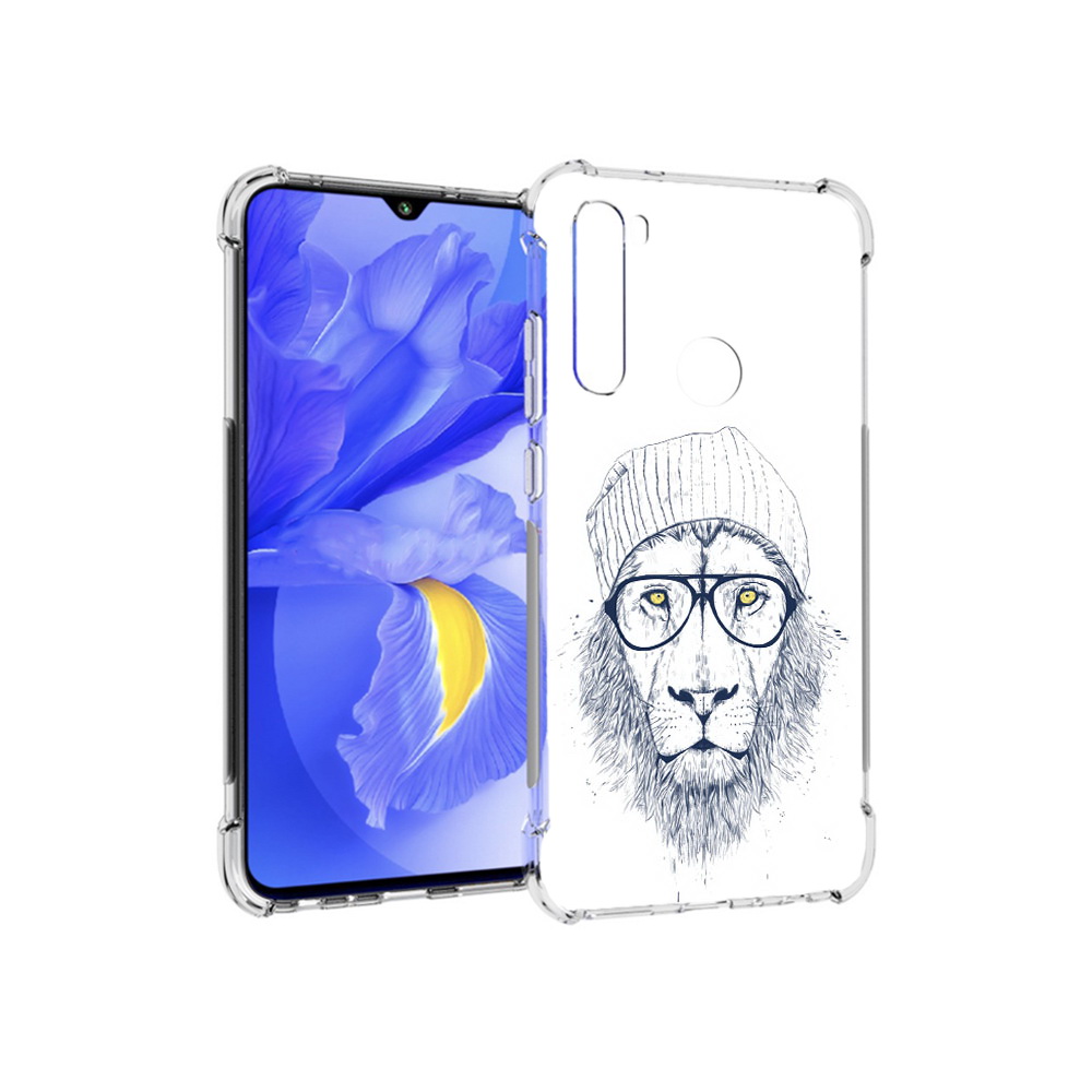 

Чехол MyPads Tocco для Xiaomi Redmi Note 8T хиппи лев (PT140720.278.663), Прозрачный, Tocco