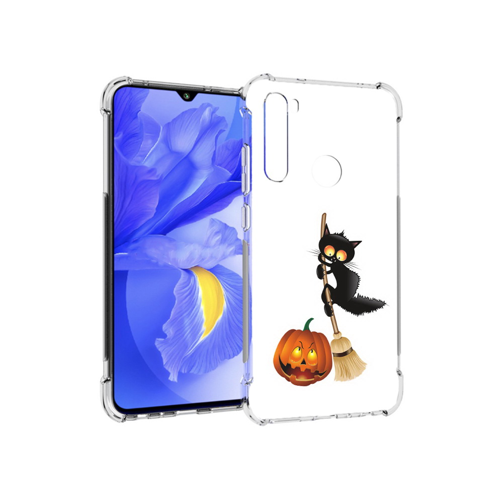 

Чехол MyPads Tocco для Xiaomi Redmi Note 8T хэлуинский котик (PT140720.278.667), Прозрачный, Tocco