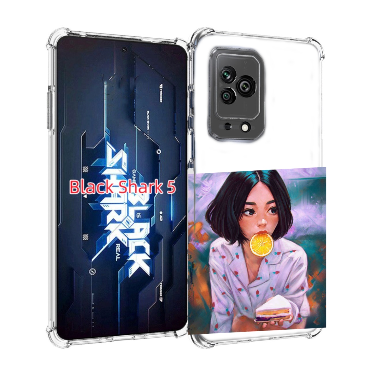 Чехол MyPads девушка-с-чизкейком женский для Xiaomi Black Shark 5