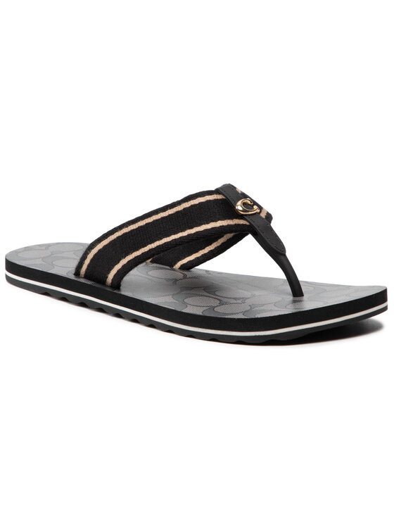 

Шлепанцы Zoe Webbed Flip Flop C2978 Coach Черный 36,5 EU, Zoe Webbed Flip Flop C2978