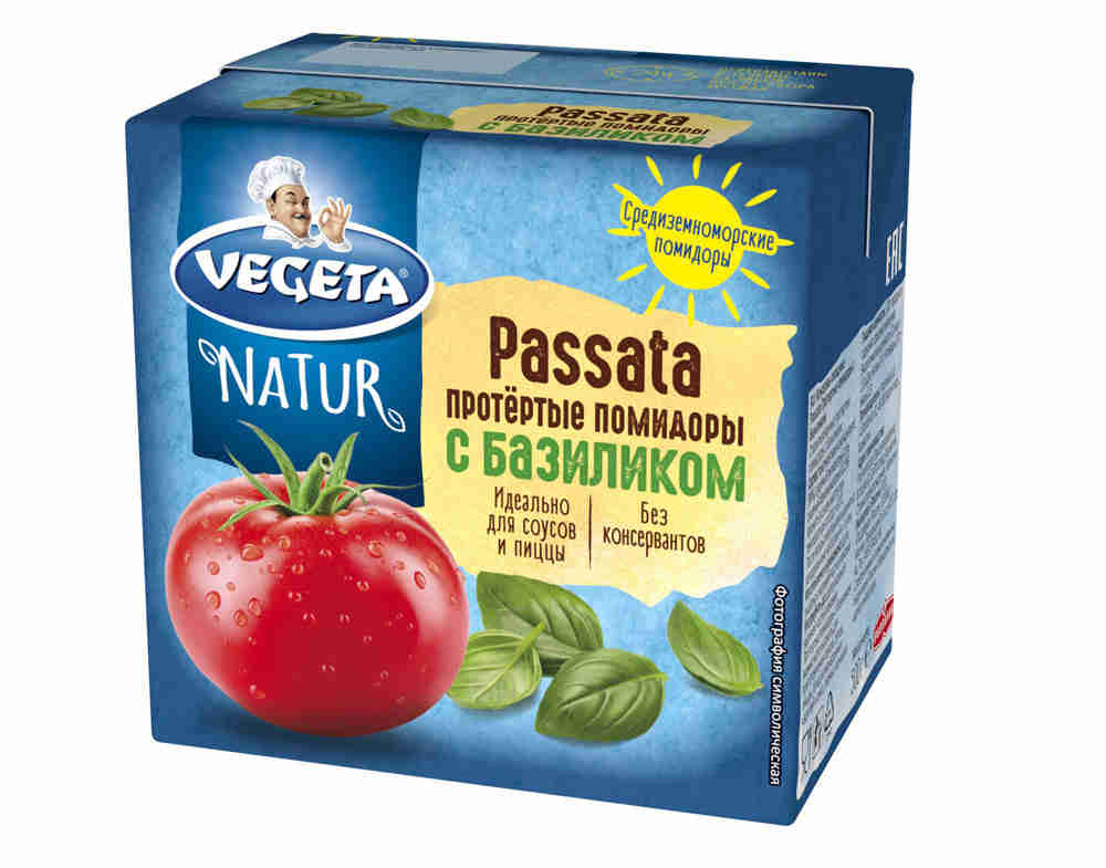 

Помидоры Vegeta Natur Passata протертые с базиликом 500 г