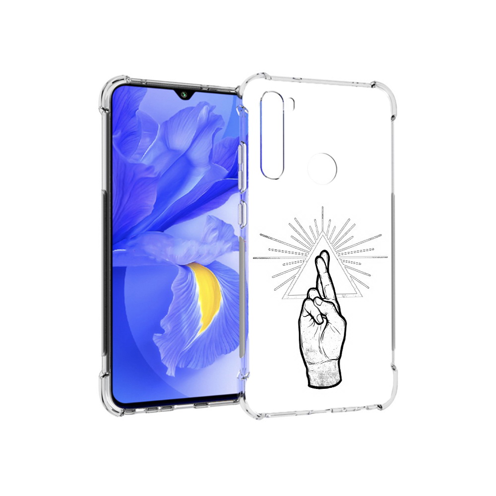 

Чехол MyPads Tocco для Xiaomi Redmi Note 8T черно белая рука (PT140720.278.681), Прозрачный, Tocco